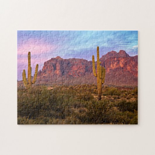 Arizona Ästhetische Sonnenuntergangsbilder Phoenix Puzzle (Horizontal)