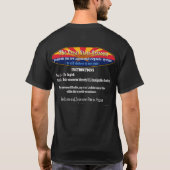 Arizona automatisierte Telefonsystem - dunkles T-Shirt (Rückseite)