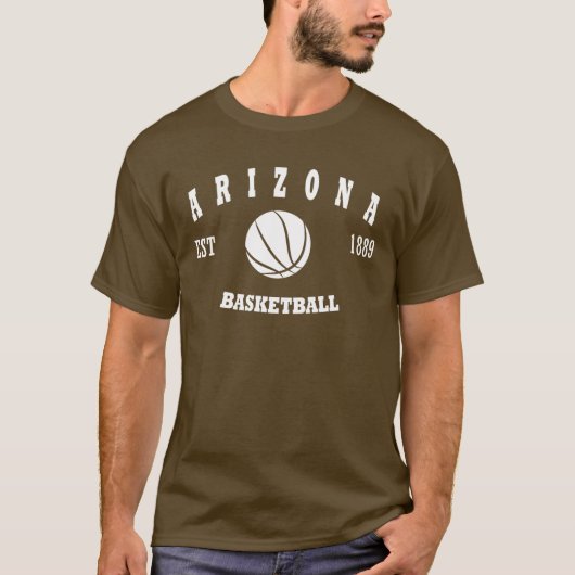 Arizona-Basketball-Retro Logo T-Shirt (Vorderseite)