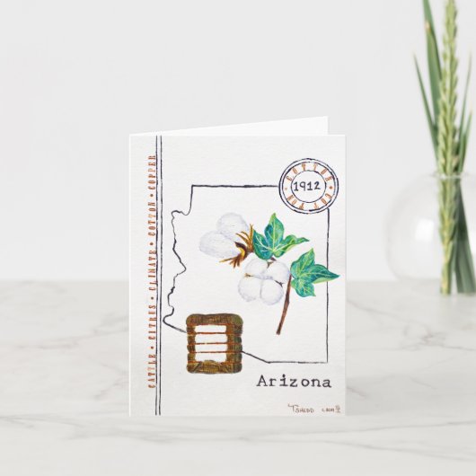 Arizona-Baumwolle Karte (Vorderseite)