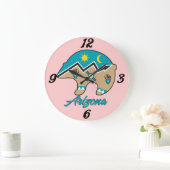 Arizona Bear Totem Wall Clock Große Wanduhr (Zuhause)