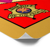 Arizona begrüßt Obama Poster (Ecke)