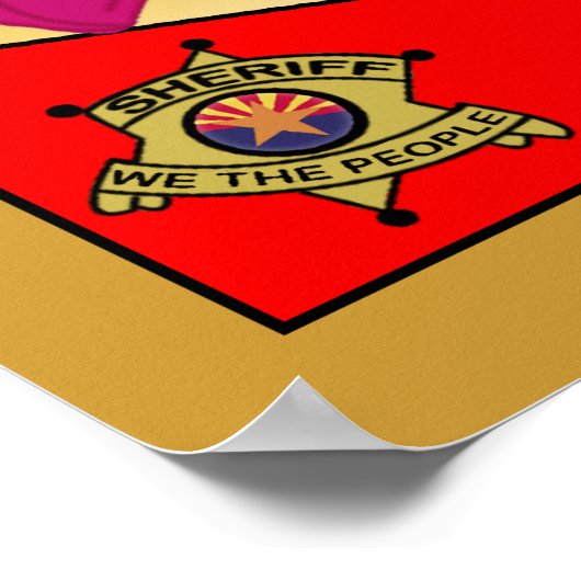 Arizona begrüßt Obama Poster (Ecke)