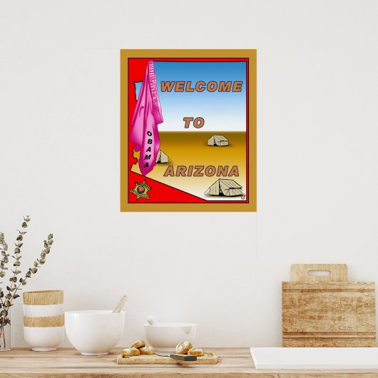 Arizona begrüßt Obama Poster (Küche)