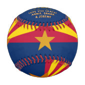 Arizona Best Vater, patriotische USA, Arizona Flag Baseball (Vorderseite)