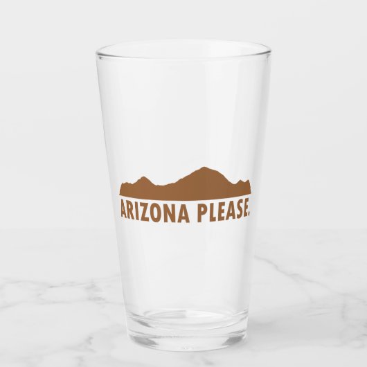 Arizona Bitte Glas (Vorderseite)
