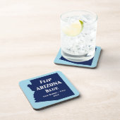 Arizona Blue im Jahr 2024 gedreht Getränkeuntersetzer (Rechte Seite)