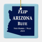 Arizona Blue im Jahr 2024 gedreht Keramikornament (Rückseite)