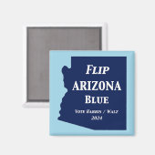 Arizona Blue im Jahr 2024 gedreht Magnet (Vorderseite/Rückseite)