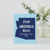 Arizona Blue im Jahr 2024 gedreht Postkarte (Stehend Vorderseite)