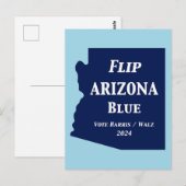 Arizona Blue im Jahr 2024 gedreht Postkarte (Vorne/Hinten)