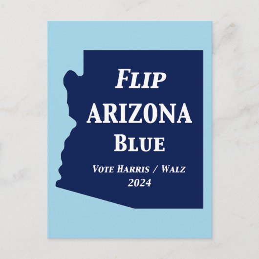 Arizona Blue im Jahr 2024 gedreht Postkarte (Vorderseite)