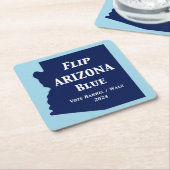 Arizona Blue im Jahr 2024 gedreht Rechteckiger Pappuntersetzer (angewinkelt)