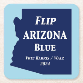 Arizona Blue im Jahr 2024 gedreht Rechteckiger Pappuntersetzer