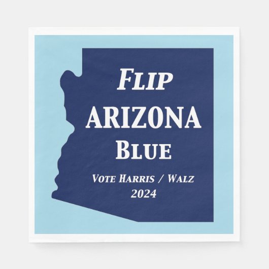 Arizona Blue im Jahr 2024 gedreht Serviette (Vorderseite)
