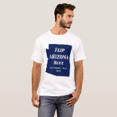 Arizona Blue im Jahr 2024 gedreht T-Shirt (Vorne ganz)