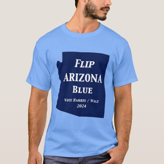 Arizona Blue im Jahr 2024 gedreht T-Shirt (Vorderseite)