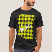 Arizona Buffalo Plaid Home State Country Yellow Pl T-Shirt (Vorderseite)