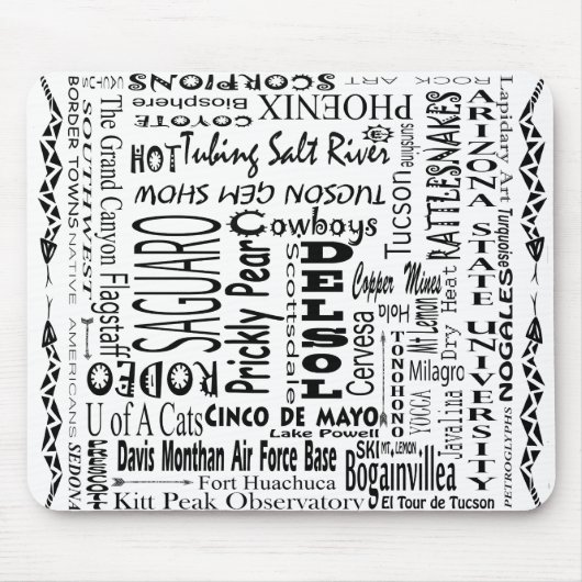 Arizona Buzz Words Mousepad (Vorne)