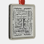 Arizona Buzz Words Ornament Aus Metall (Rechts)