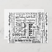 Arizona Buzz Words Postkarte (Vorne/Hinten)