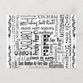 Arizona Buzz Words Postkarte (Vorderseite)
