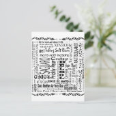 Arizona Buzz Words Postkarte (Stehend Vorderseite)