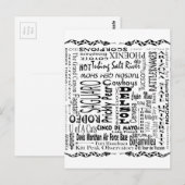 Arizona Buzz Words Postkarte (Vorne/Hinten)