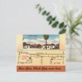 Arizona, Cabana Lodge Postkarte (Stehend Vorderseite)