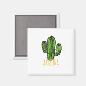 Arizona Cactus - AZ Souvenir Magnet (Vorderseite/Rückseite)