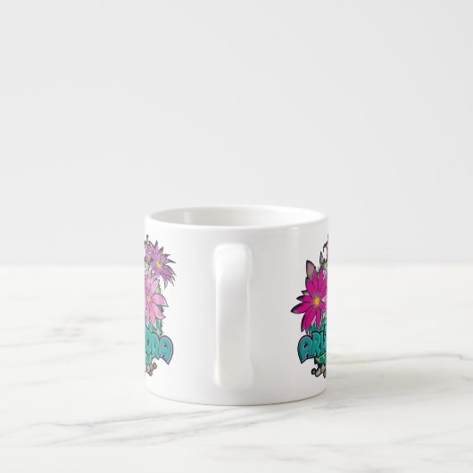 Arizona Cactus Blooms Espressotasse (Rückseite)