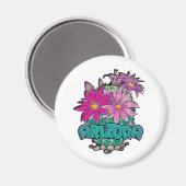 Arizona Cactus Blooms Magnet (Vorderseite/Rückseite)