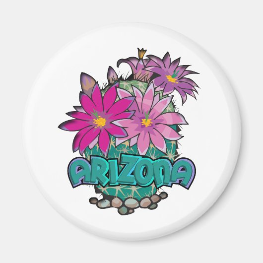 Arizona Cactus Blooms Magnet (Vorne)