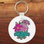 Arizona Cactus Blooms Schlüsselanhänger (Vorderseite)