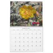Arizona Cactus Blume Calendar Kalender (Mär 2027)
