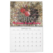 Arizona Cactus Blume Calendar Kalender (Feb 2027)
