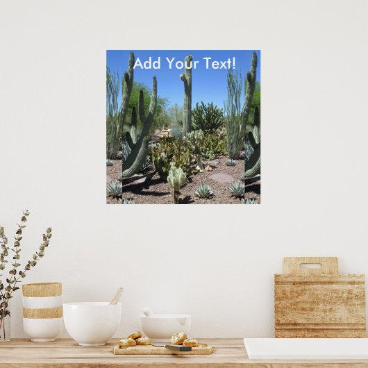Arizona Cactus Garden Poster (Küche)