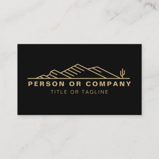 Arizona Cactus Landscaping oder Real Anwesen Moder Visitenkarte (Vorderseite)