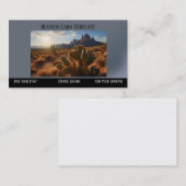 Arizona Cactus Sunset Desert Business Card Visitenkarte (Vorne/Hinten)
