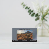Arizona Cactus Sunset Desert Business Card Visitenkarte (Stehend Vorderseite)