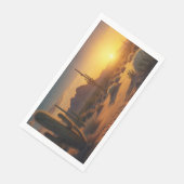 Arizona Cactus Sunset Desert Serviette (Ecke)