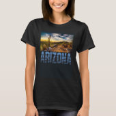 Arizona Cactus Sunset Vacation Souvenir T-Shirt (Vorderseite)