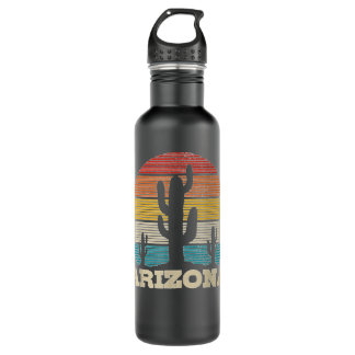 Arizona Cactus Vintage Retro Desert Souvenir Gift Edelstahlflasche