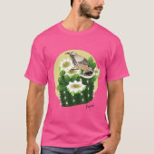 Arizona Cactus Wren und Saguaro Cactus Oversized T-Shirt (Vorderseite)