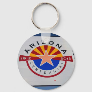 Arizona Centennial-Schild Schlüsselanhänger
