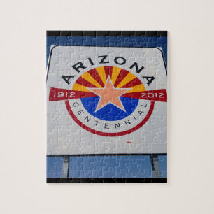Arizona Centennial Sign Jigsaw Puzzles