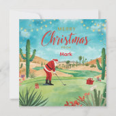 Arizona Christmas in Desert Greeting card (Vorderseite)