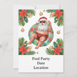 Arizona Christmas themed Pool Party Einladung
