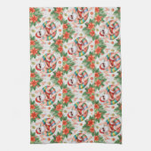 Arizona Christmas themed with Santa Pool party  Geschirrtuch (Vertikal)