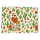 Arizona Christmas with Cactus Santa Claus Golfer Große Geschenktüte (Vorderseite)